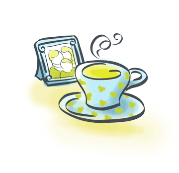 Illustration of a cup of tea